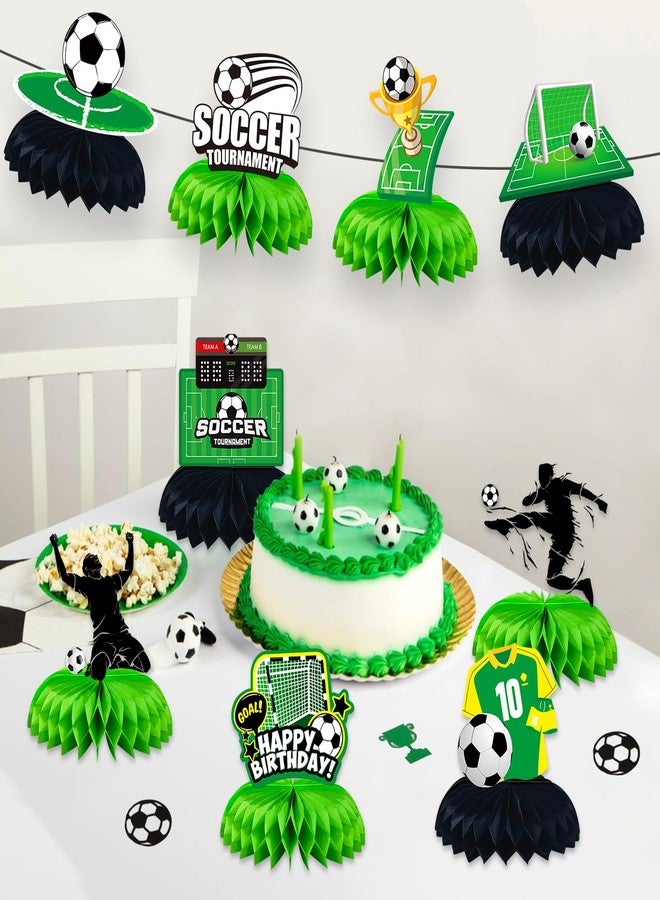 BQC 9 Pcs Soccer Centerpieces for Table Soccer Party Decorations Soccer Birthday Party Decorations Soccer Party Favors - Image 4